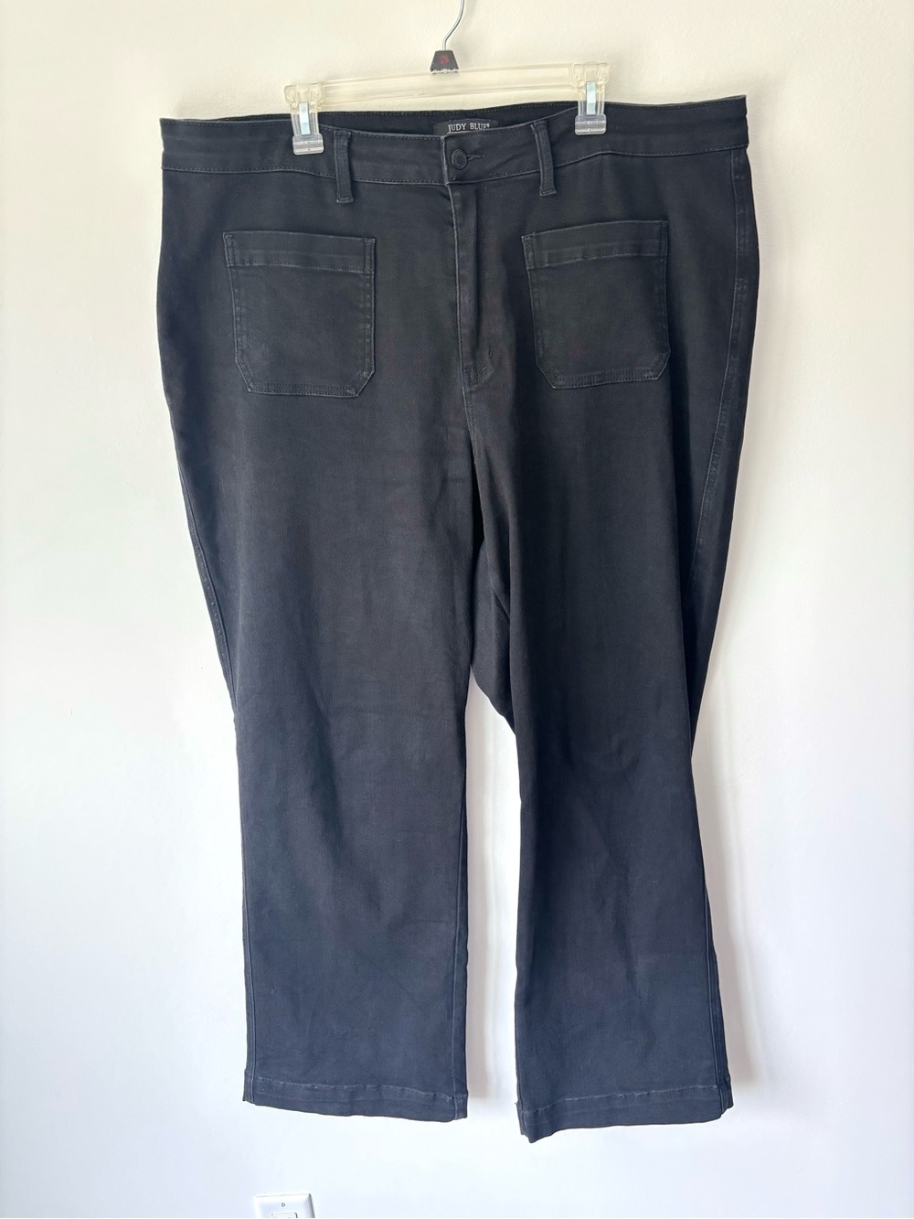 Judy Blue Black Denim Straight Fit Jeans Plus Size 24W